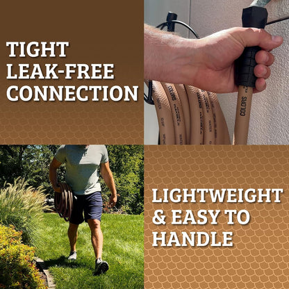 Flexzilla Garden Hose 5/8 in. x 50 ft., Lightweight All-Weather Water Hose, Durable and Flexible, Leak-Free Connections