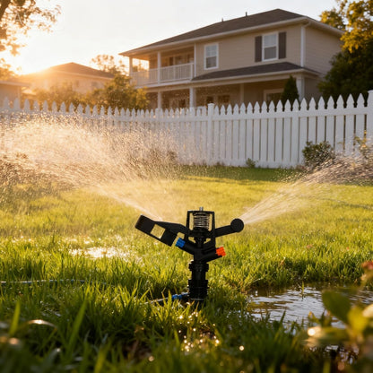 10PCS Rocking Arm Sprinklers G1/2 Male Thread 360 Degree Rotating Impact Sprinkler Plastic Lawn Irrigation for Yard Grass Garden