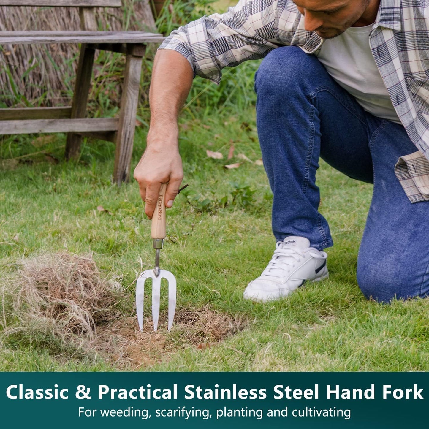 Garden Tool Set 3 Pieces Stainless Steel Heavy Duty Garden Sets