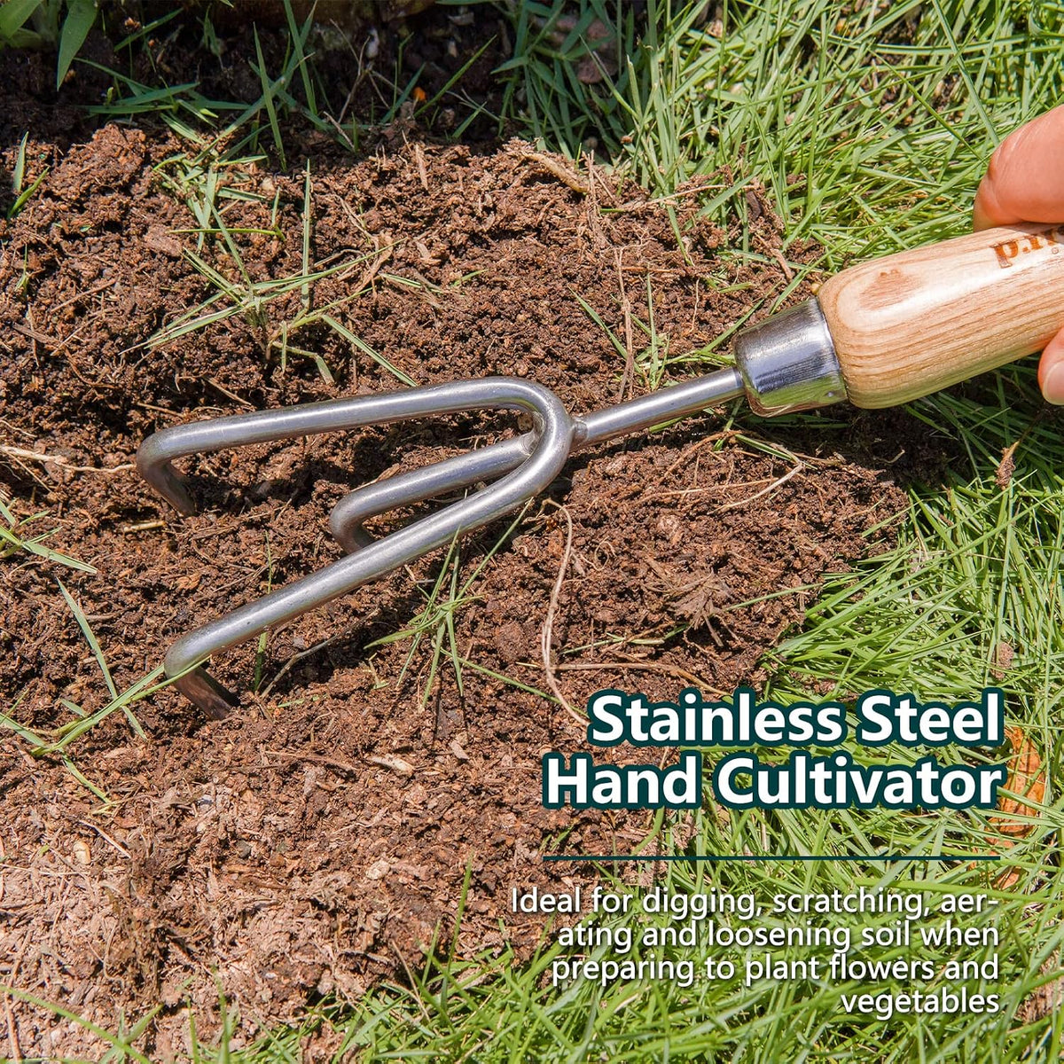 Garden Tool Set 3 Pieces Stainless Steel Heavy Duty Garden Sets