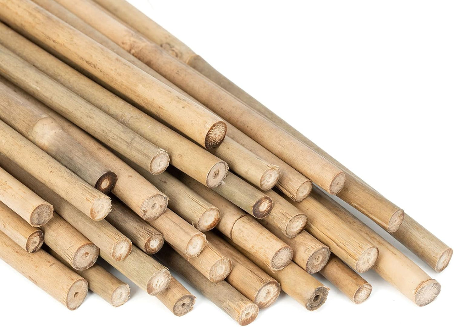 GAGINANG Natural Bamboo Garden Stakes, 4FT Trellis Plant Support 25Pcs