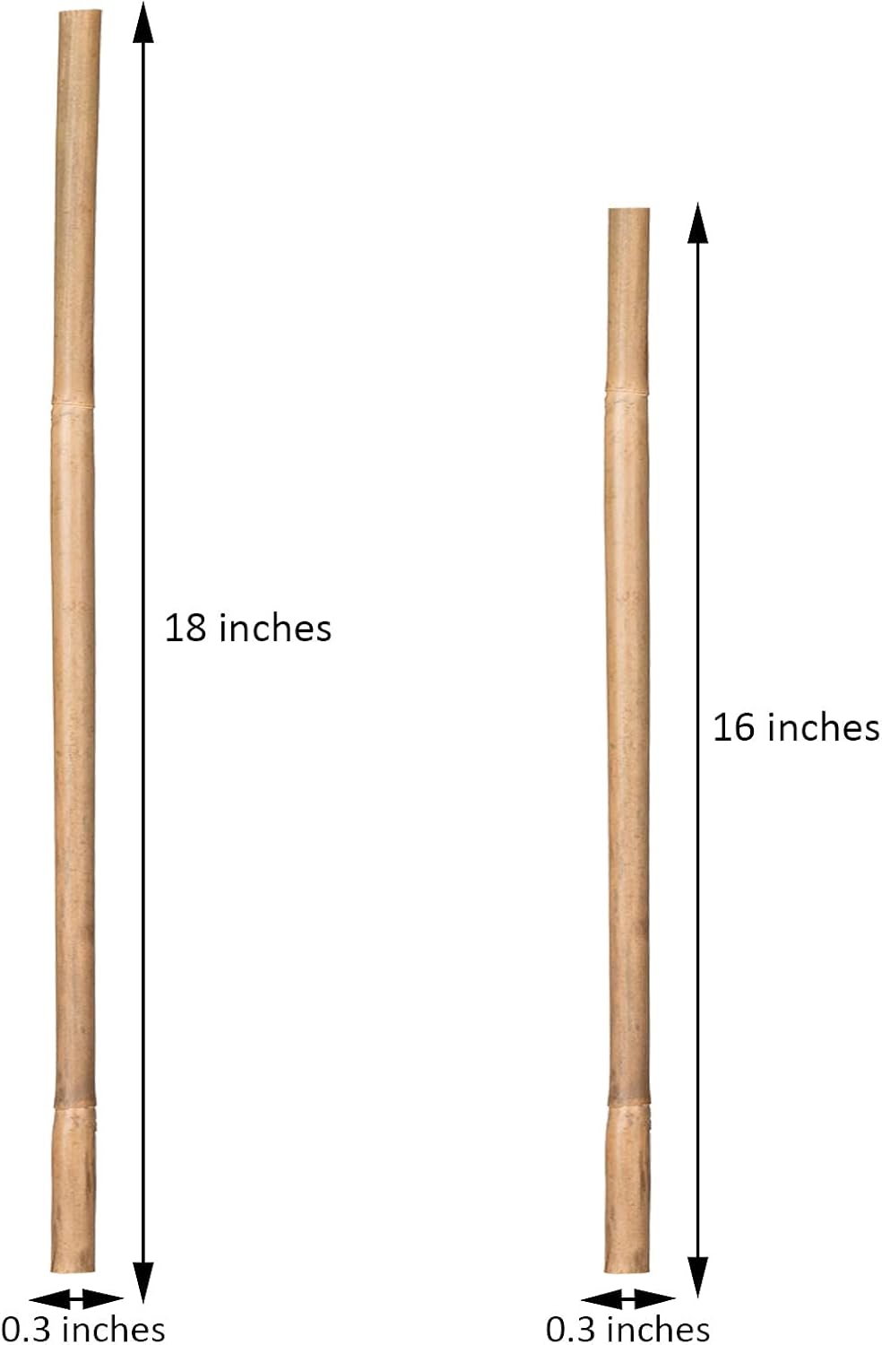 GAGINANG Natural Bamboo Garden Stakes, 4FT Trellis Plant Support 25Pcs