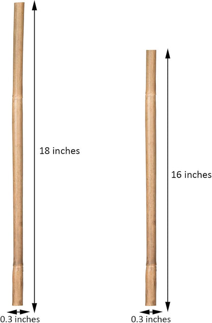GAGINANG Natural Bamboo Garden Stakes, 4FT Trellis Plant Support 25Pcs