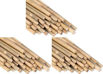 GAGINANG Natural Bamboo Garden Stakes, 4FT Trellis Plant Support 25Pcs