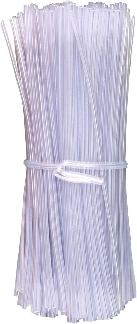 Green 6" Twist Ties (500 Pack) - Pre-Cut Garden Plant Ties in Self-Sealing Bag, Sturdy PET & 0.45mm Iron Core, Heavy Duty Reusable Ties for Tomato, Monstera, Vines and Cords
