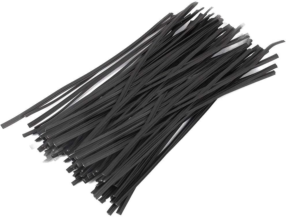 Green 6" Twist Ties (500 Pack) - Pre-Cut Garden Plant Ties in Self-Sealing Bag, Sturdy PET & 0.45mm Iron Core, Heavy Duty Reusable Ties for Tomato, Monstera, Vines and Cords