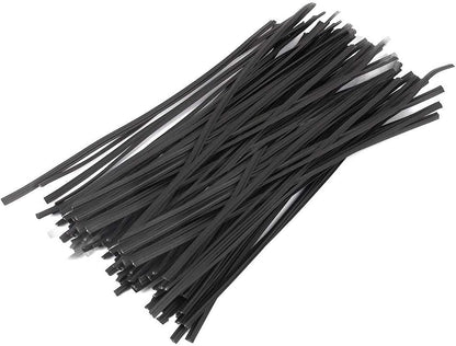 Green 6" Twist Ties (500 Pack) - Pre-Cut Garden Plant Ties in Self-Sealing Bag, Sturdy PET & 0.45mm Iron Core, Heavy Duty Reusable Ties for Tomato, Monstera, Vines and Cords