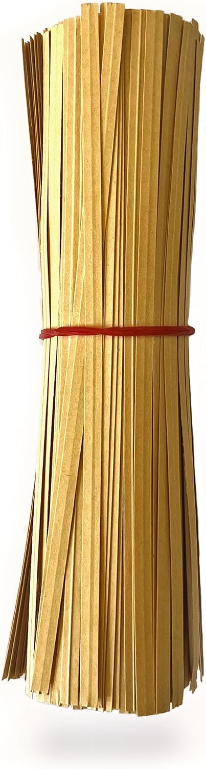 Green 6" Twist Ties (500 Pack) - Pre-Cut Garden Plant Ties in Self-Sealing Bag, Sturdy PET & 0.45mm Iron Core, Heavy Duty Reusable Ties for Tomato, Monstera, Vines and Cords