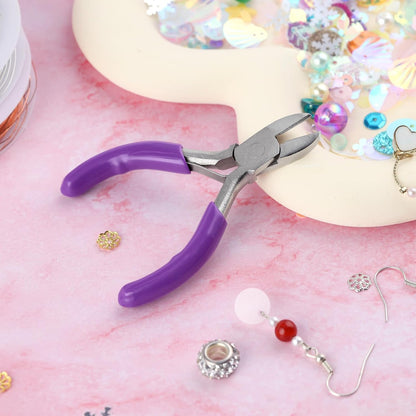 3-Inch Diagonal Cutters Small Wire Cutting Pliers for Jewelry Making, Floral Wire, Zip Ties - Mini Side Cutting Tool, Snips, Flush Pliers