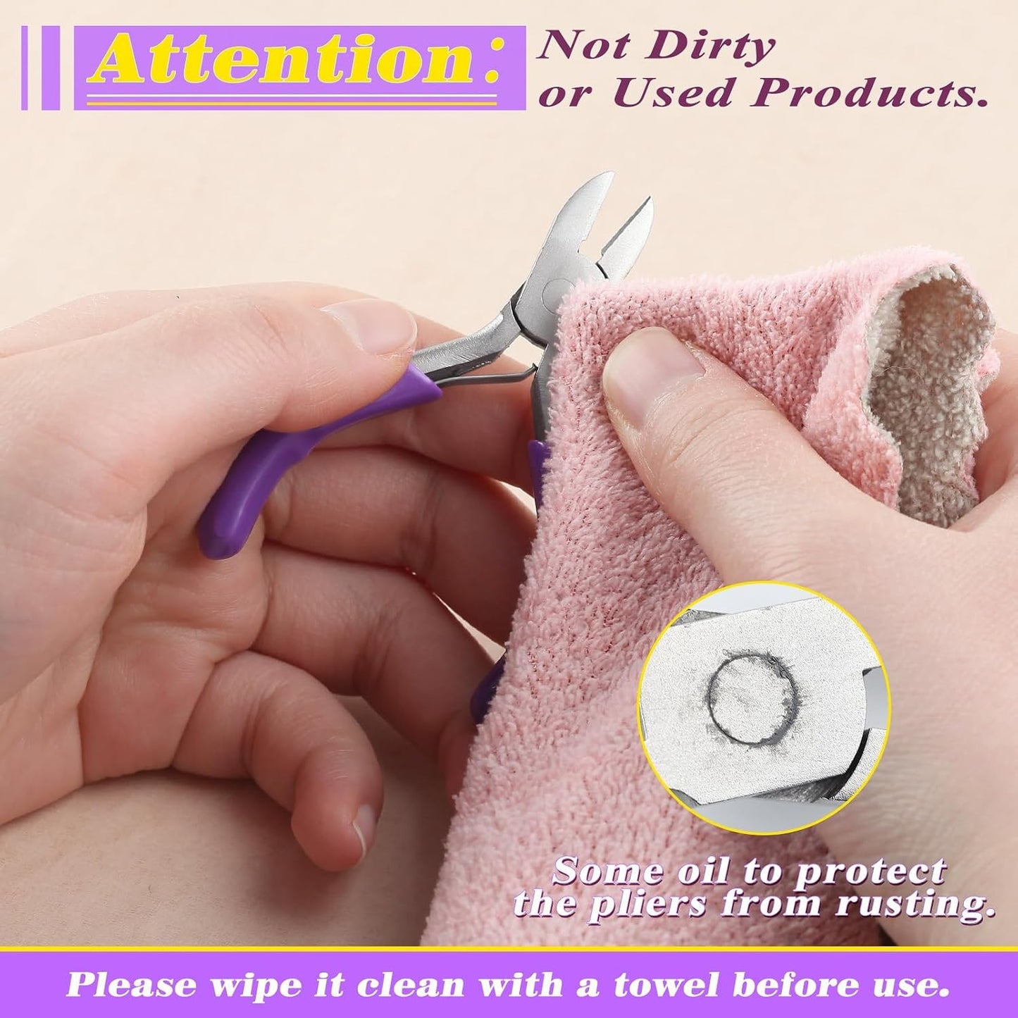 3-Inch Diagonal Cutters Small Wire Cutting Pliers for Jewelry Making, Floral Wire, Zip Ties - Mini Side Cutting Tool, Snips, Flush Pliers