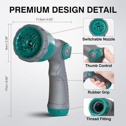 Hose Nozzle, Thumb Control Garden Hose Nozzle, Garden Tool