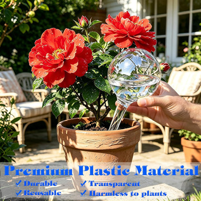 Plant Automatic Watering Devices, Clear Plastic Plant Self-Watering Bulb