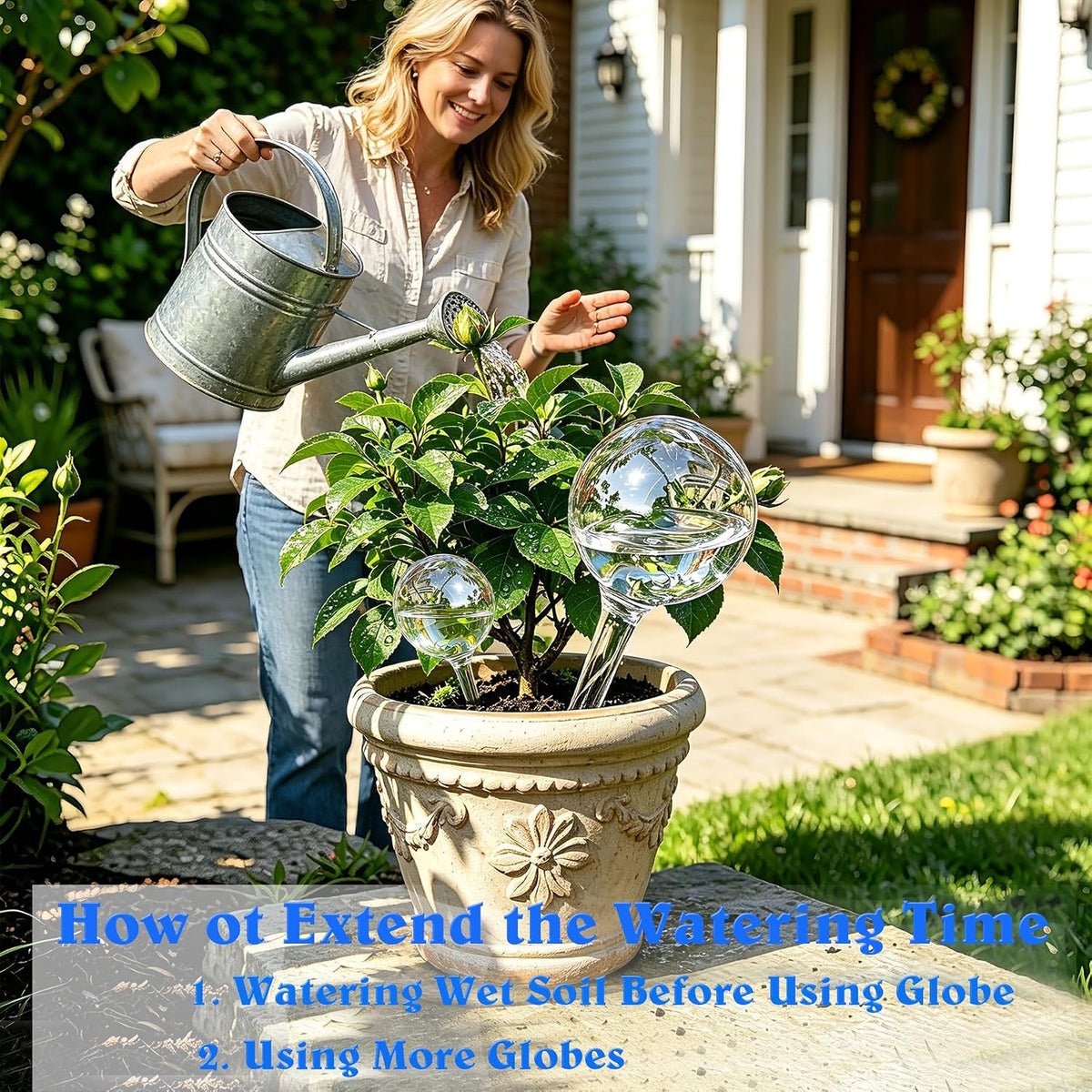 Plant Automatic Watering Devices, Clear Plastic Plant Self-Watering Bulb