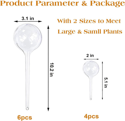 Plant Automatic Watering Devices, Clear Plastic Plant Self-Watering Bulb