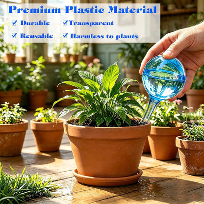 Plant Automatic Watering Devices, Clear Plastic Plant Self-Watering Bulb