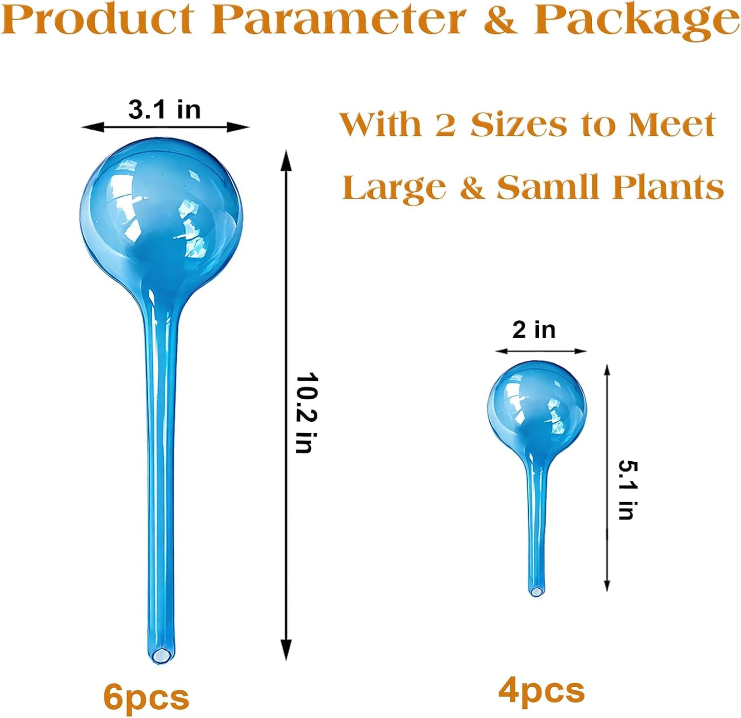 Plant Automatic Watering Devices, Clear Plastic Plant Self-Watering Bulb