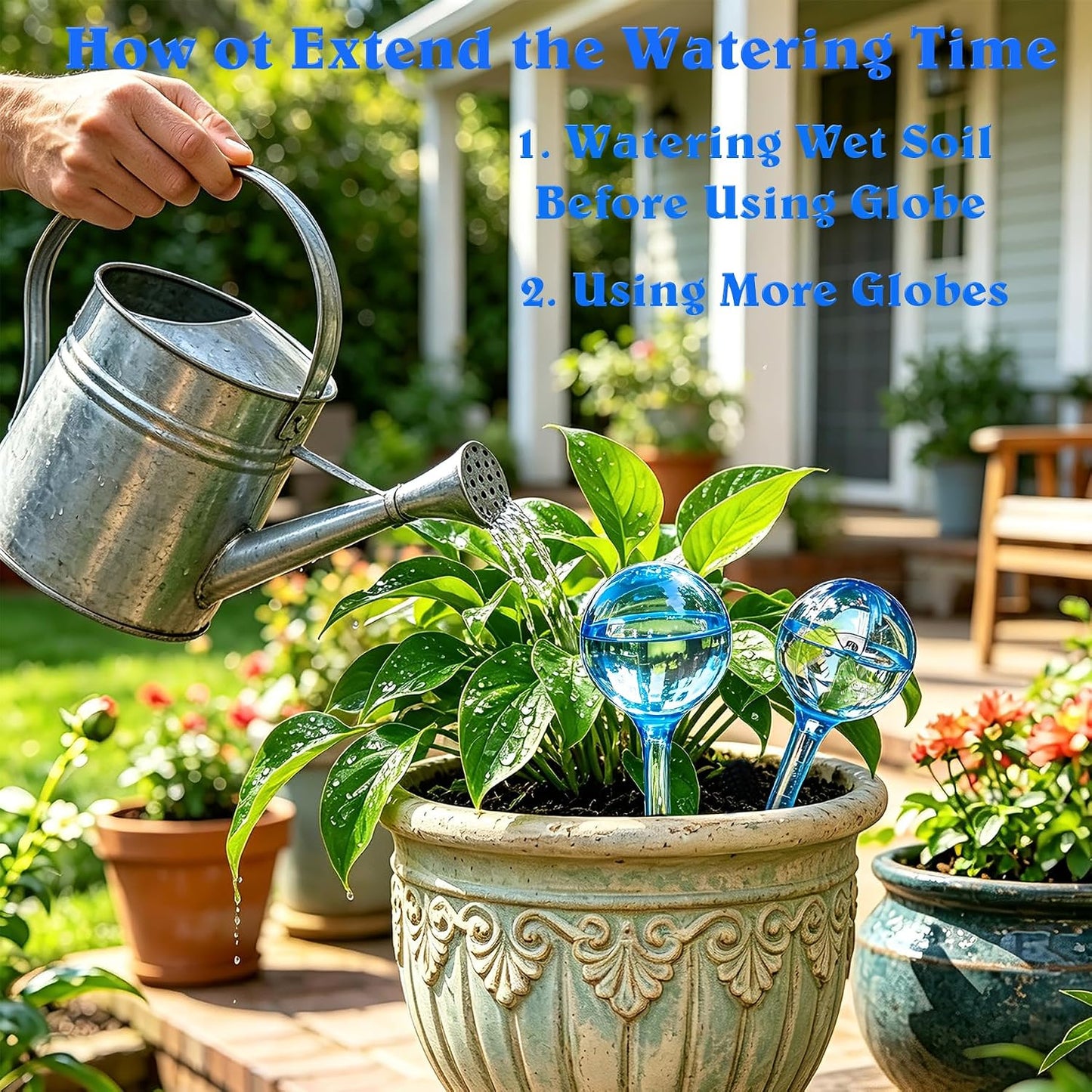 Plant Automatic Watering Devices, Clear Plastic Plant Self-Watering Bulb