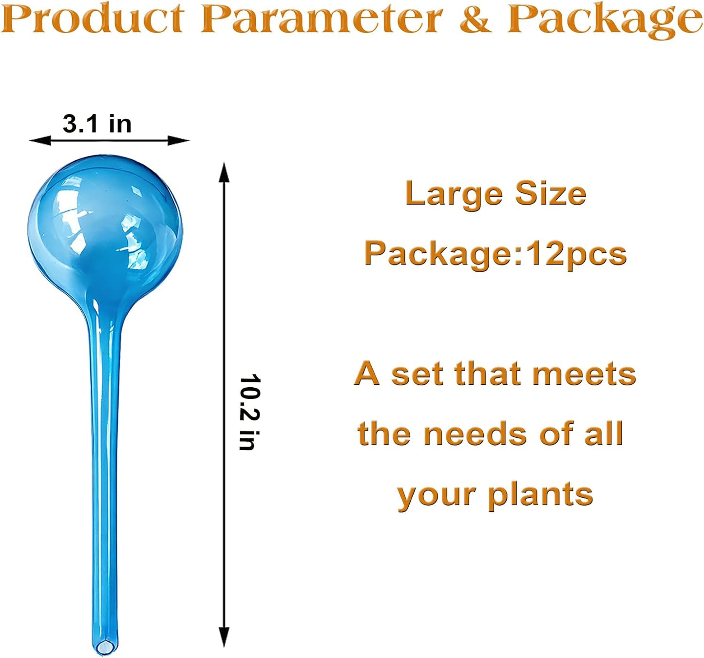 Plant Automatic Watering Devices, Clear Plastic Plant Self-Watering Bulb