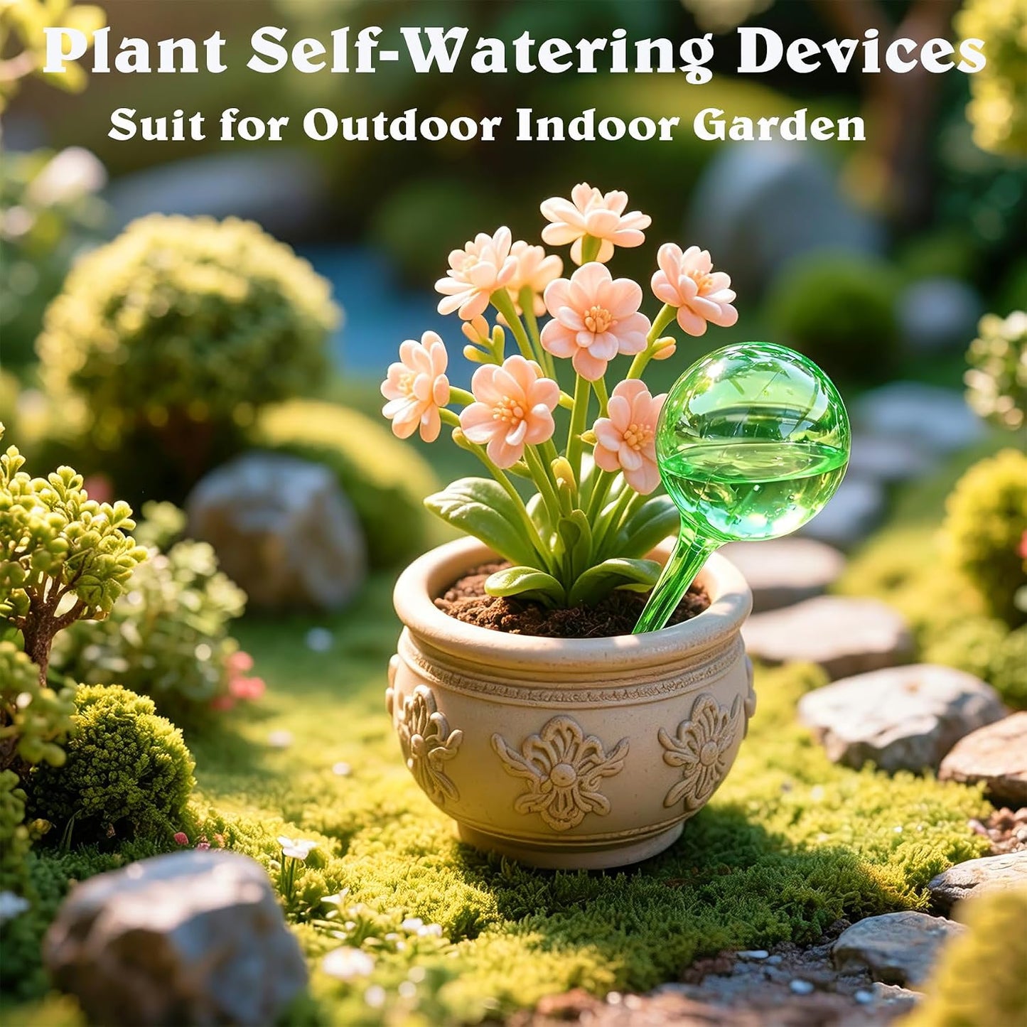 Plant Automatic Watering Devices, Clear Plastic Plant Self-Watering Bulb