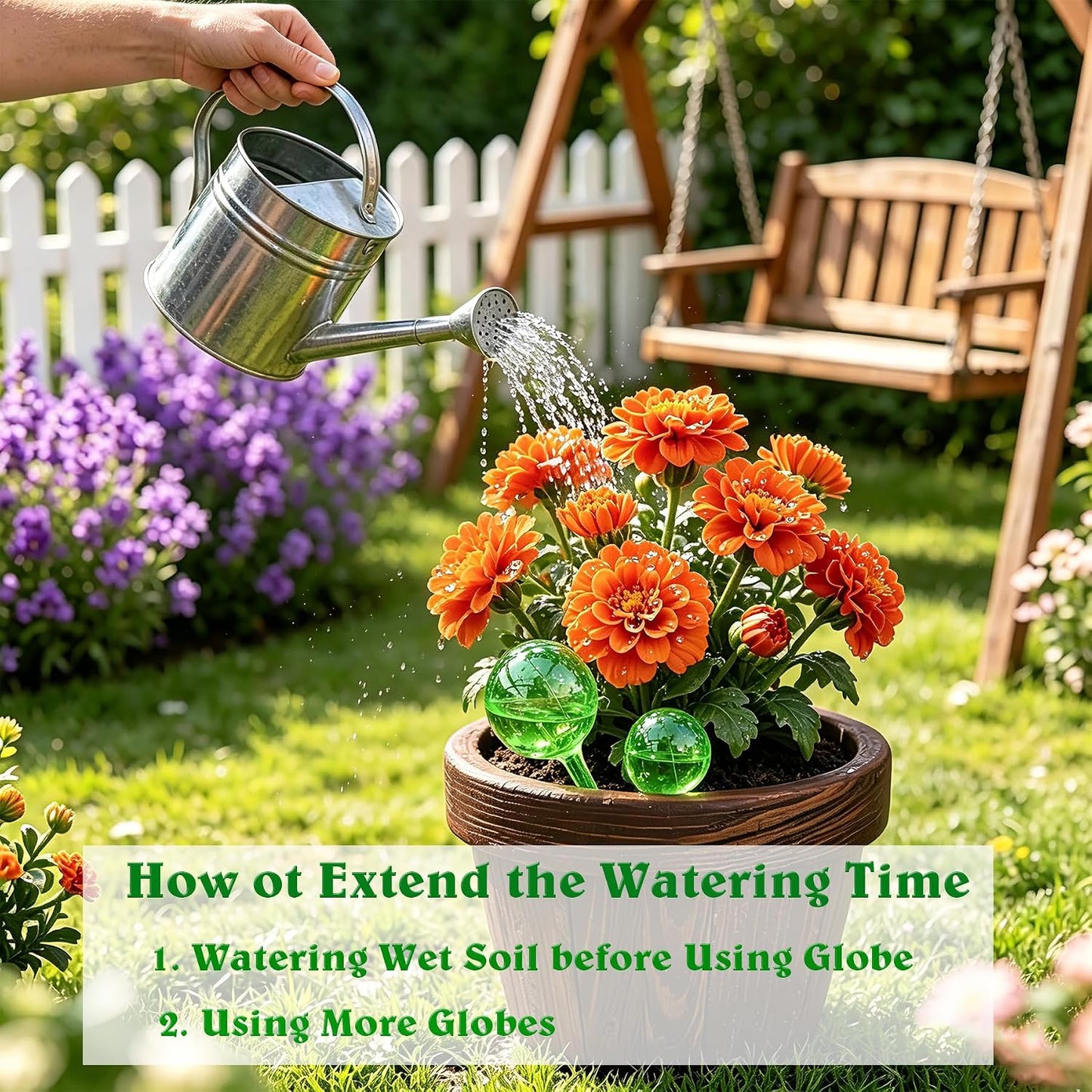 Plant Automatic Watering Devices, Clear Plastic Plant Self-Watering Bulb