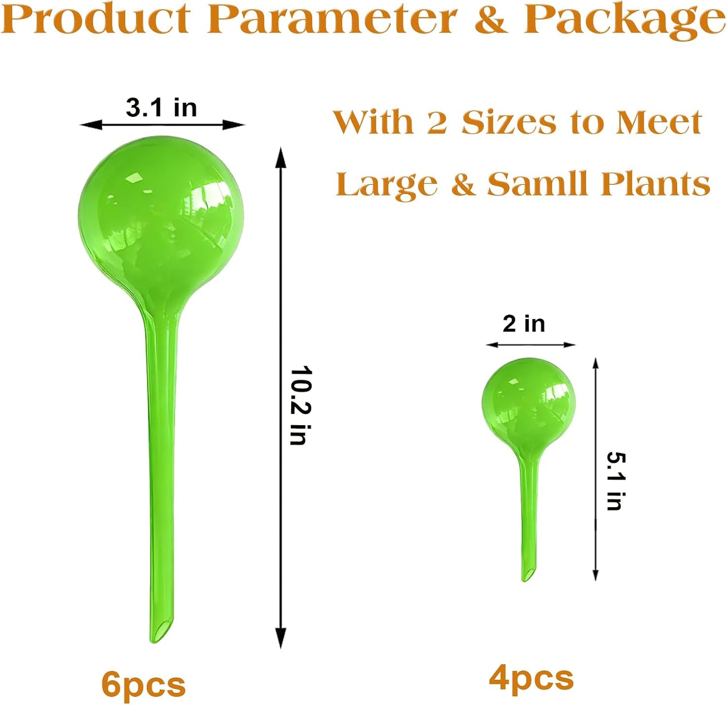 Plant Automatic Watering Devices, Clear Plastic Plant Self-Watering Bulb