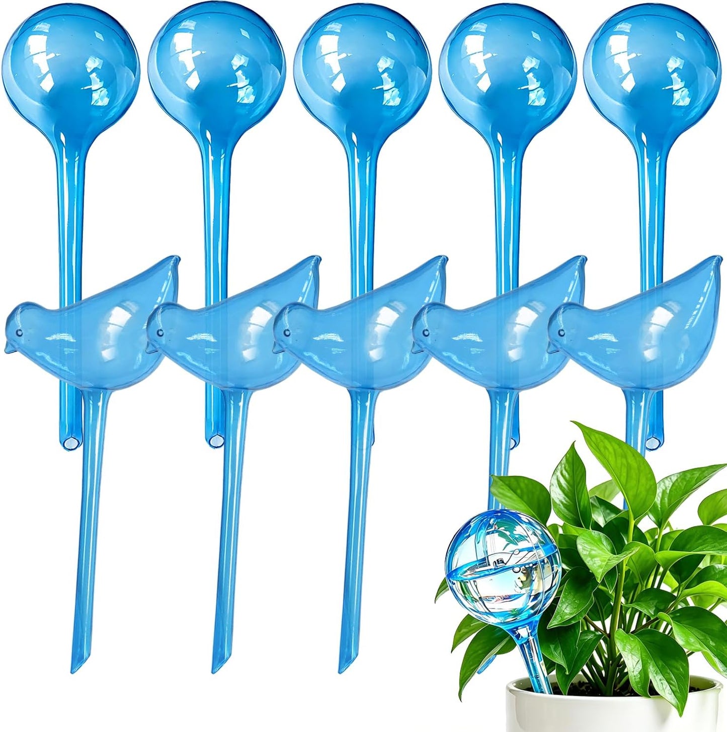 Plant Automatic Watering Devices, Clear Plastic Plant Self-Watering Bulb