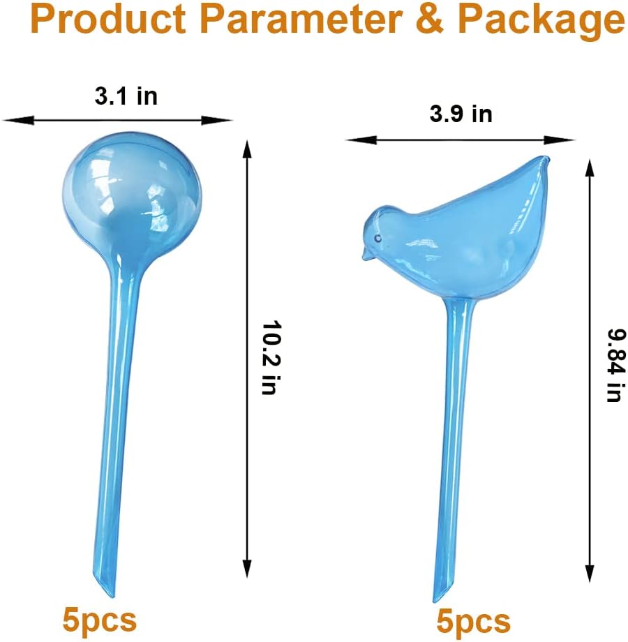 Plant Automatic Watering Devices, Clear Plastic Plant Self-Watering Bulb