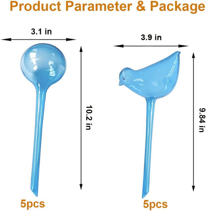 Plant Automatic Watering Devices, Clear Plastic Plant Self-Watering Bulb