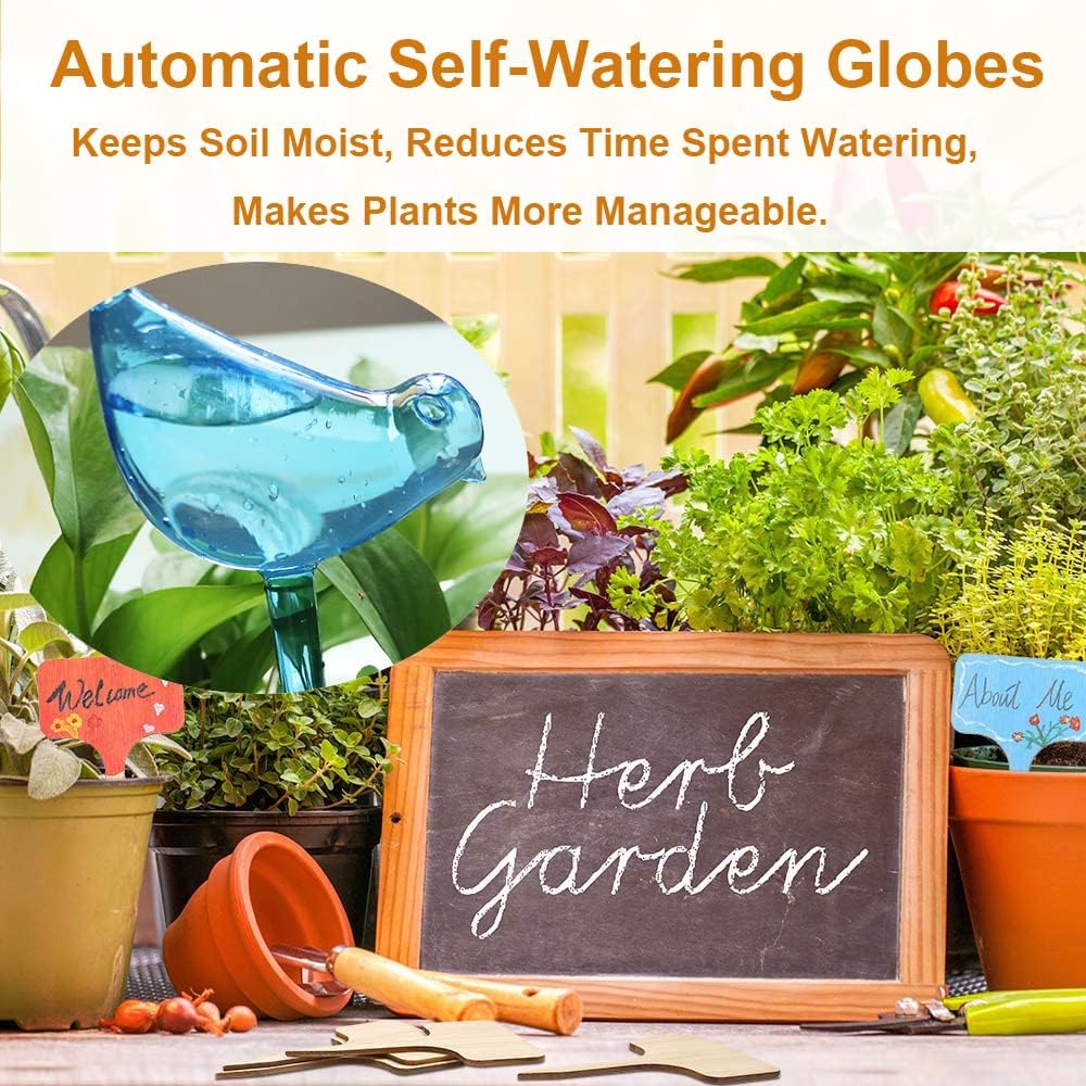 Plant Automatic Watering Devices, Clear Plastic Plant Self-Watering Bulb