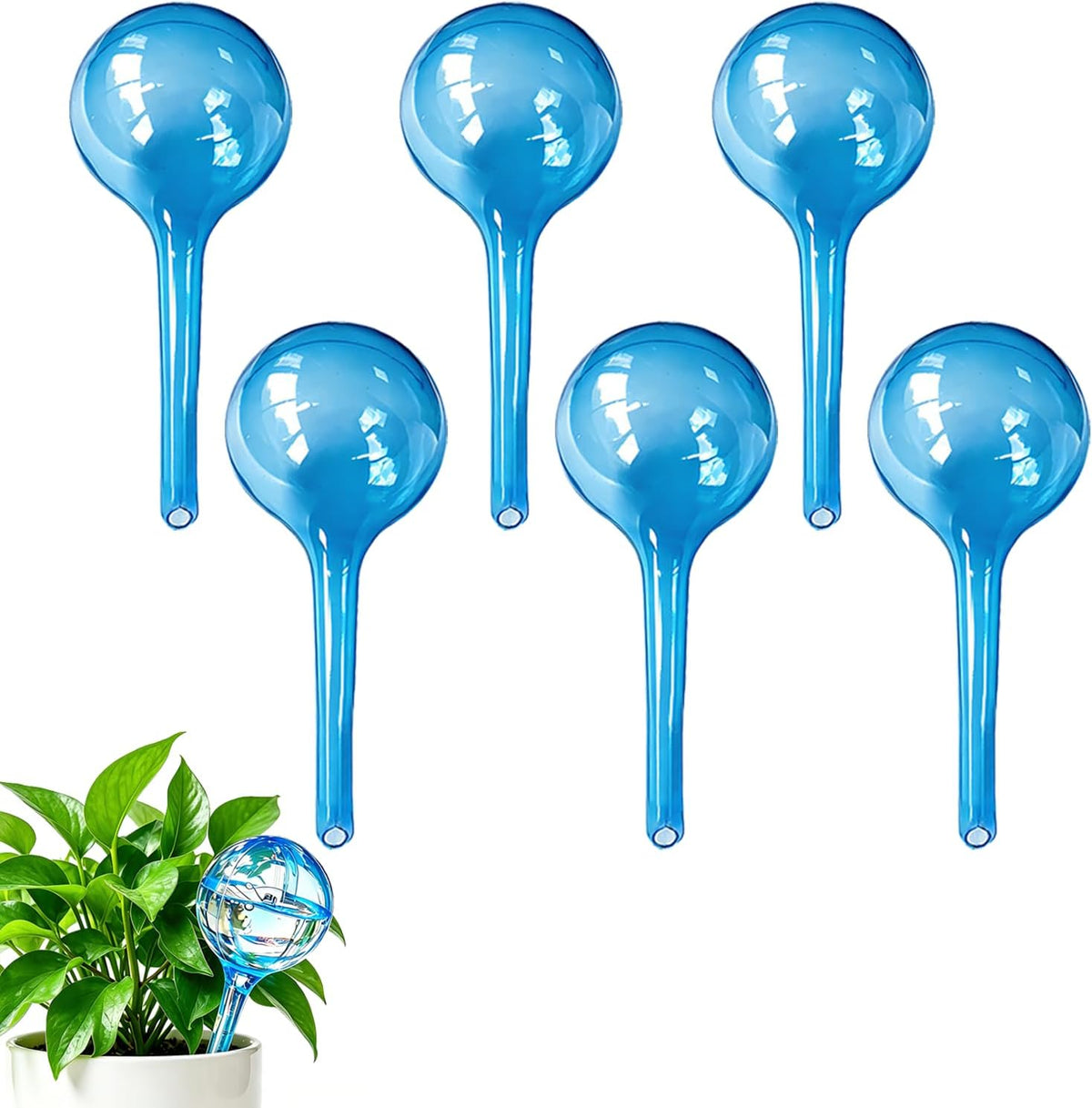 Plant Automatic Watering Devices, Clear Plastic Plant Self-Watering Bulb