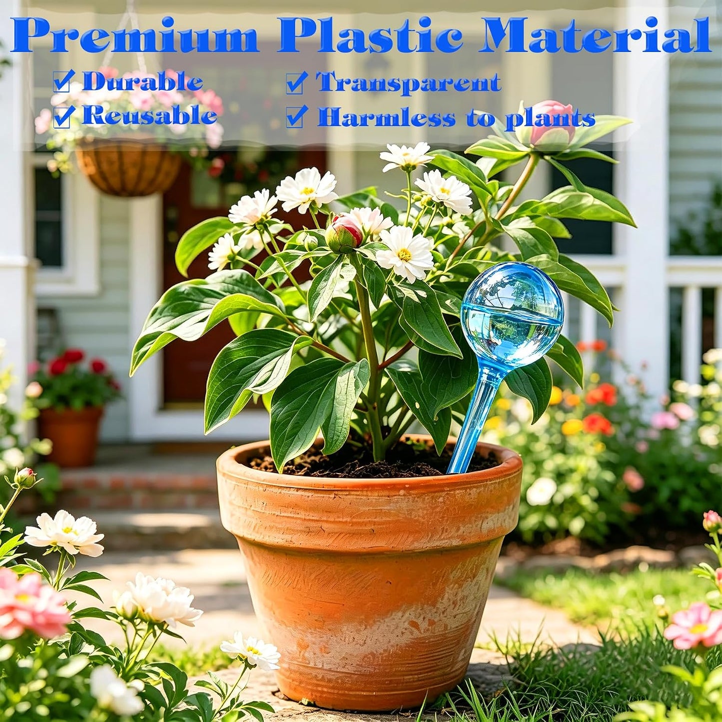 Plant Automatic Watering Devices, Clear Plastic Plant Self-Watering Bulb