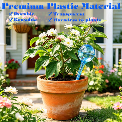 Plant Automatic Watering Devices, Clear Plastic Plant Self-Watering Bulb