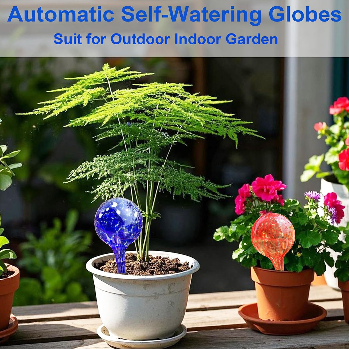Plant Automatic Watering Devices, Clear Plastic Plant Self-Watering Bulb