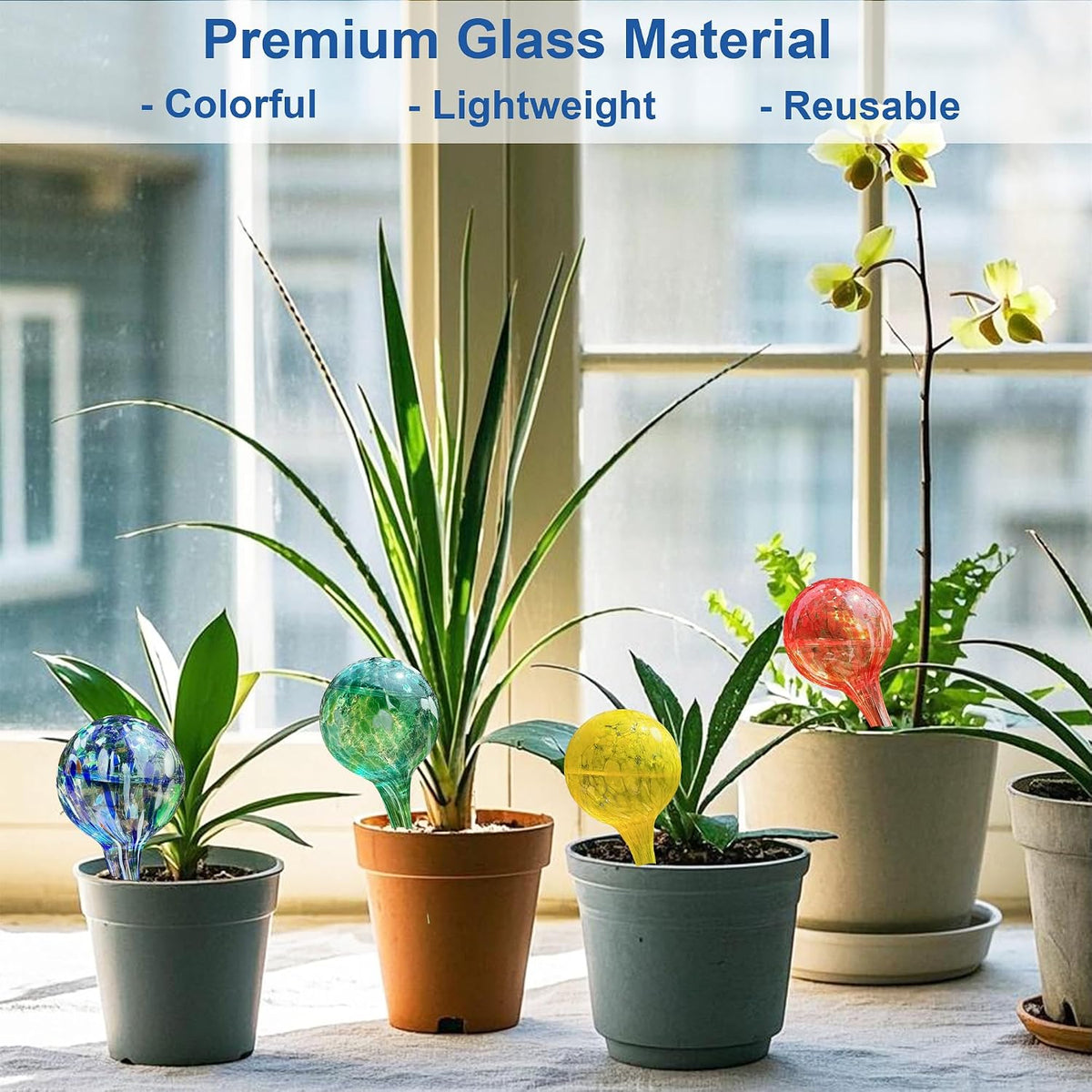 Plant Automatic Watering Devices, Clear Plastic Plant Self-Watering Bulb