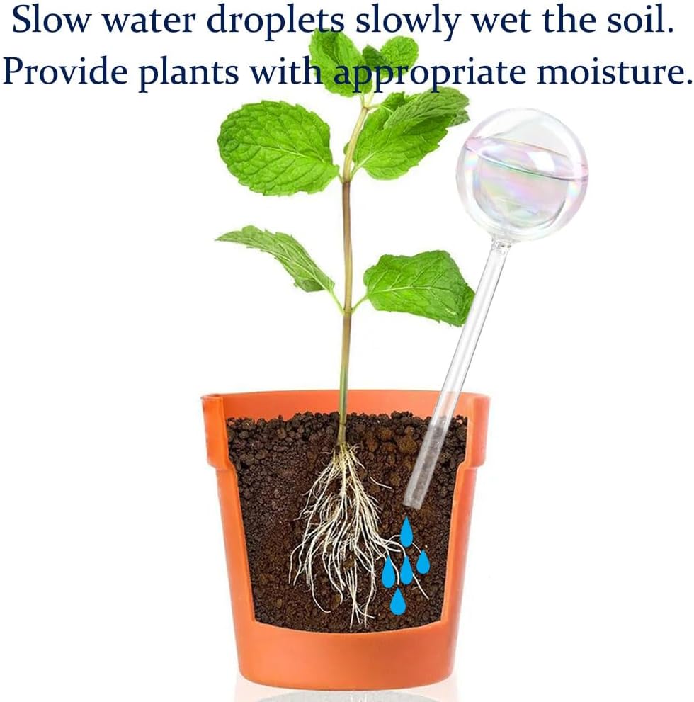 Plant Automatic Watering Devices, Clear Plastic Plant Self-Watering Bulb