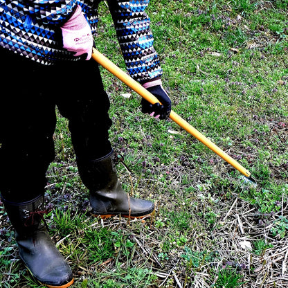 Garden Hoe Long Handle 43" Heavy Duty Japanese Stainless Steel, Made in JAPAN, Draw Hoe Weeding Tool, Stand Up Weeder Hand Tool