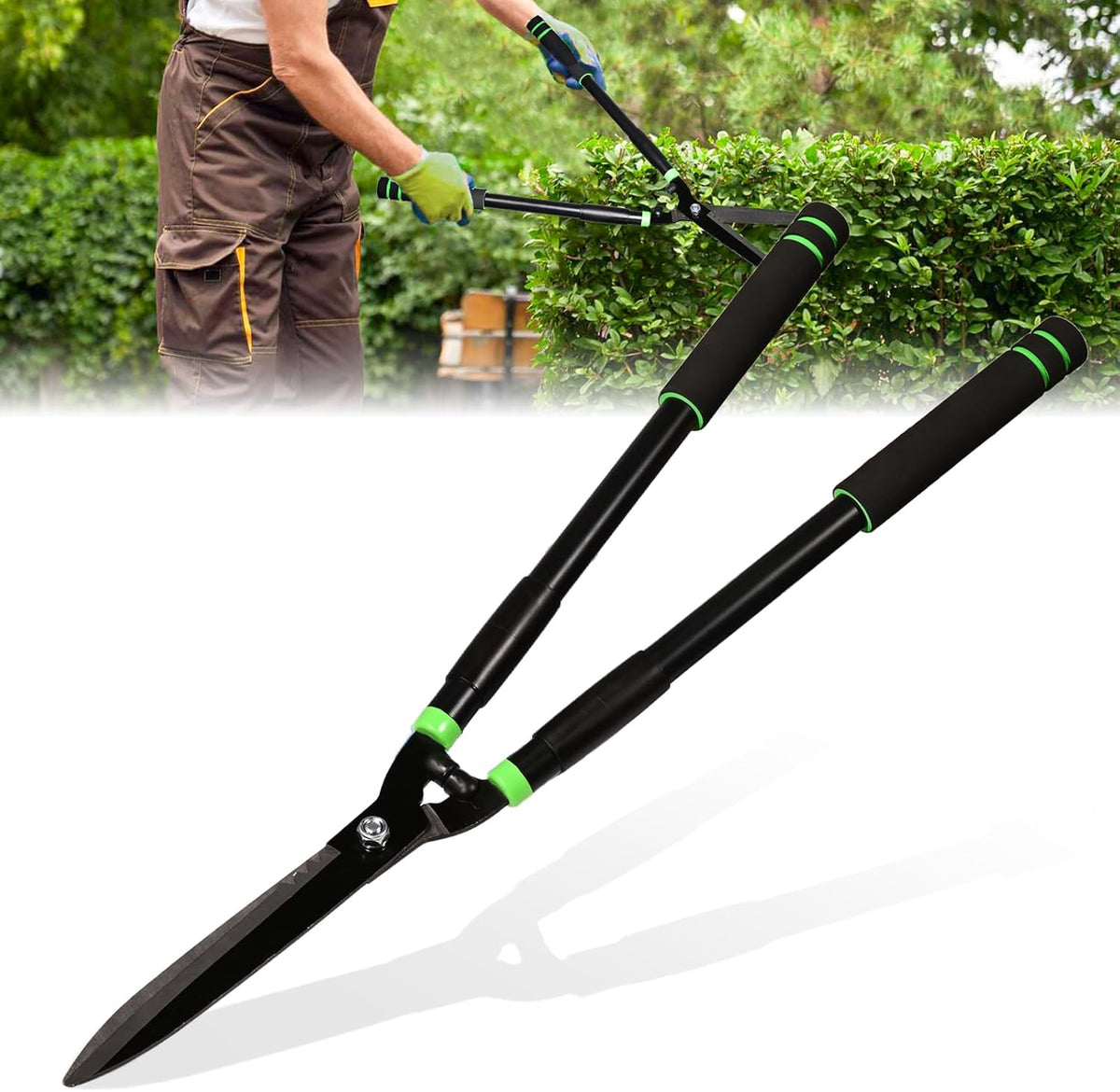 Hedge Clippers Heavy Duty Hedge Shears, Hedge Clippers for Gardening Pruning Shaping Shrubs and Decorative Plants Garden Hedge Shears for Effortless Trimming