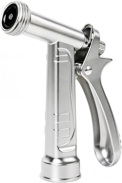 100% Metal Rust-Proof Chrome Plated Garden Hose Nozzle Heavy Duty