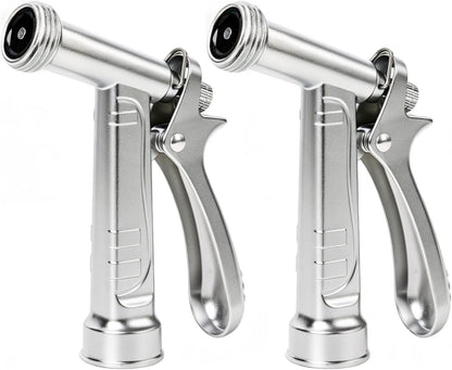 100% Metal Rust-Proof Chrome Plated Garden Hose Nozzle Heavy Duty