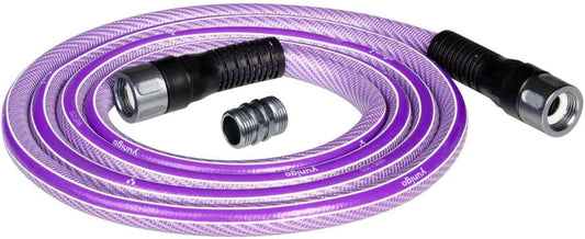 LEADER HOSE, 10 ft 5/8" Garden Hose with Crushproof Aluminum Couplings, Anti-Kink Hybrid Design, Cold Weather Flexible