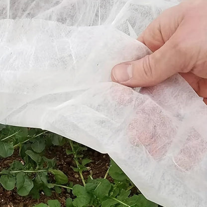 1.7oz Non-Woven Fabric Plant Cover, 5.2x32.8Ft Garden Shade Cloth Floating Row Frost Blanket for Greenhouse Outdoor Vegetable Fruit, White