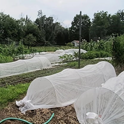 1.7oz Non-Woven Fabric Plant Cover, 5.2x32.8Ft Garden Shade Cloth Floating Row Frost Blanket for Greenhouse Outdoor Vegetable Fruit, White