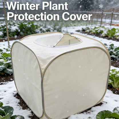 2 Pack Plant Freeze Protection Covers, Winter Shrub Frost Protection Covers for Plants in Winter Warm Plant Tent Protecting Fruit Potted Plants Tree from Freezing Animals Eating (30x30x30in)