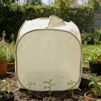 2 Pack Plant Freeze Protection Covers, Winter Shrub Frost Protection Covers for Plants in Winter Warm Plant Tent Protecting Fruit Potted Plants Tree from Freezing Animals Eating (30x30x30in)