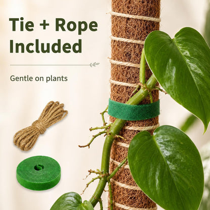 2 Pack Moss Pole, 26.8-Inch Moss Poles for Plants Monstera,Bendable Plant Support Stakes for Climbing Plants Indoor, Garden Trellis Plant Stick for Potted Plants, Pothos Philodendron