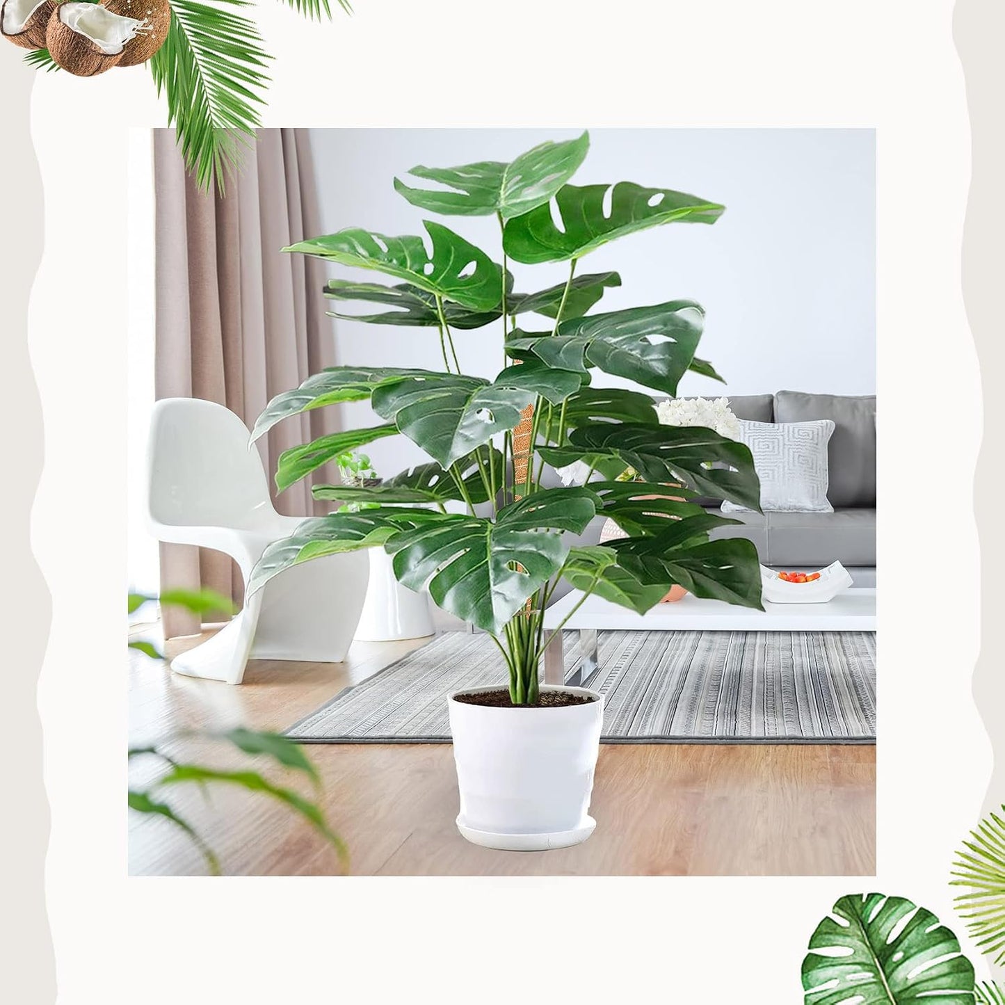 2 Pack Moss Pole, 26.8-Inch Moss Poles for Plants Monstera,Bendable Plant Support Stakes for Climbing Plants Indoor, Garden Trellis Plant Stick for Potted Plants, Pothos Philodendron