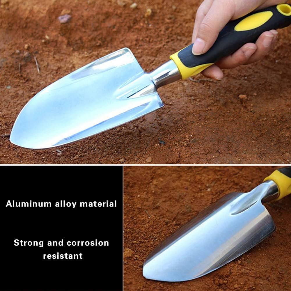 Garden Trowel Hand Shovel for Gardening, Small Garden Spade with Scale