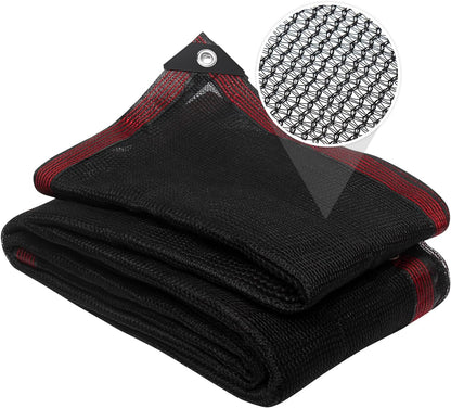 50% Shade Cloth for Garden, 6.5x10FT Black Mesh Tarp Net