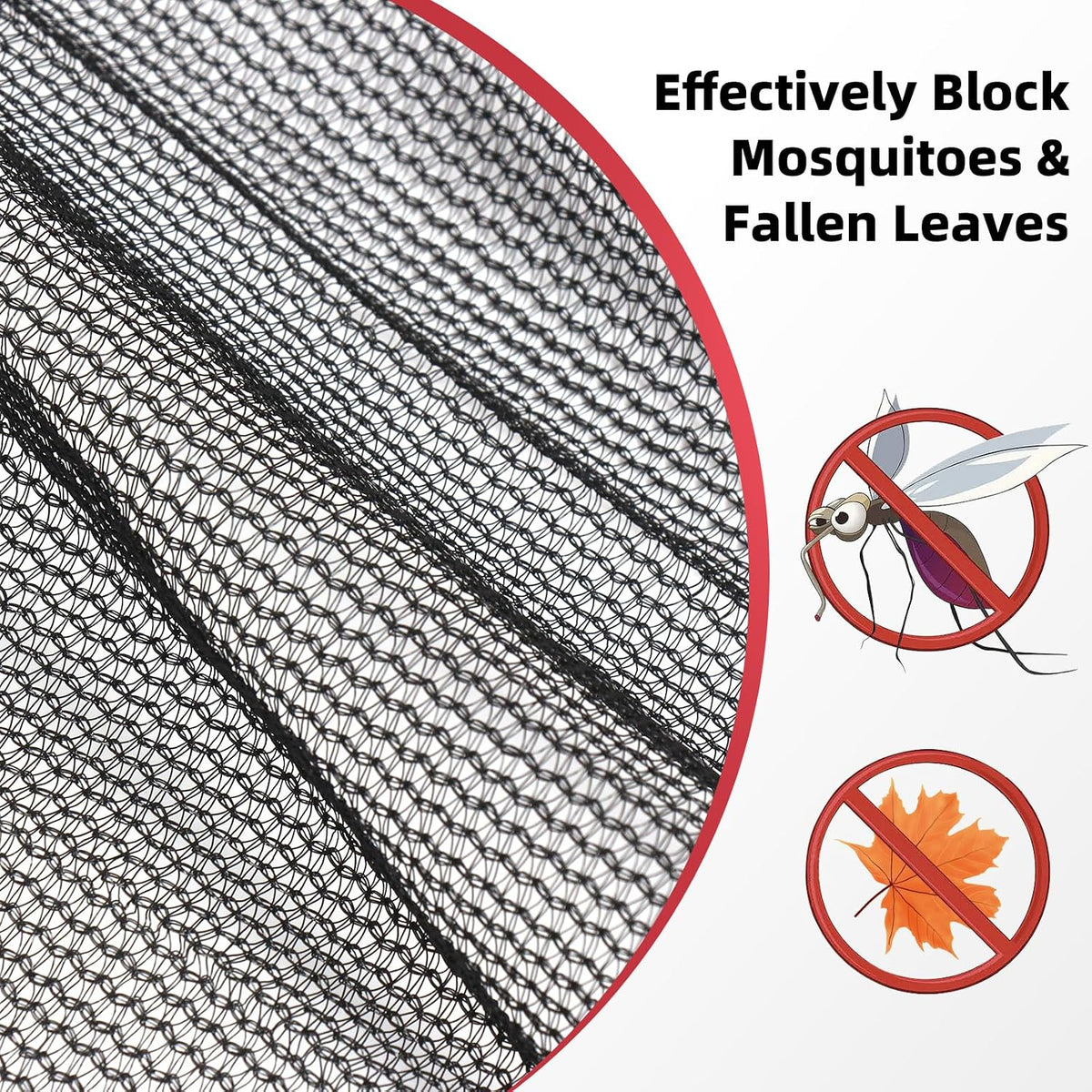 50% Shade Cloth for Garden, 6.5x10FT Black Mesh Tarp Net
