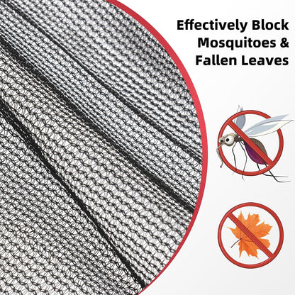 50% Shade Cloth for Garden, 6.5x10FT Black Mesh Tarp Net